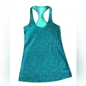 Lululemon Tofino Teal Bali Breeze Cool Racerback Tank   Size Small